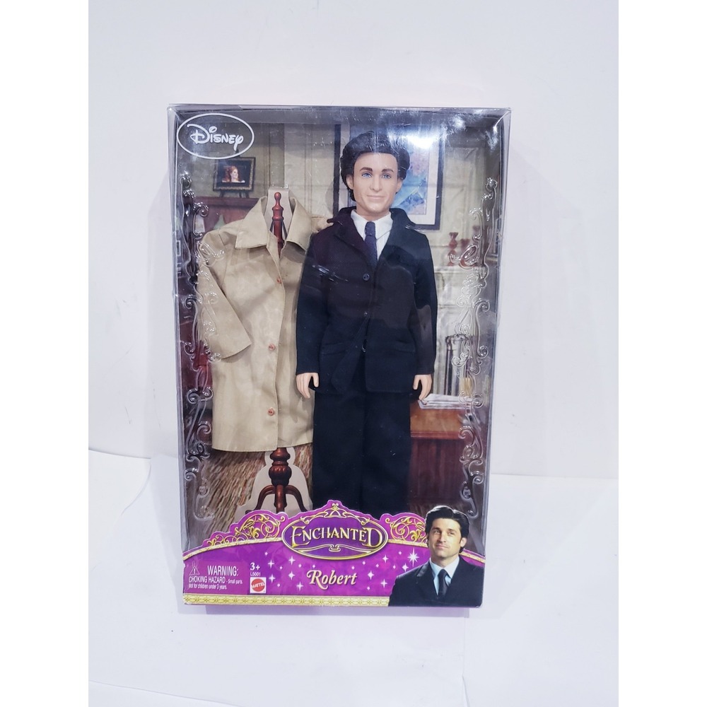 2007 Disney Enchanted Robert Doll Patrick Dempsey Mattel L5001